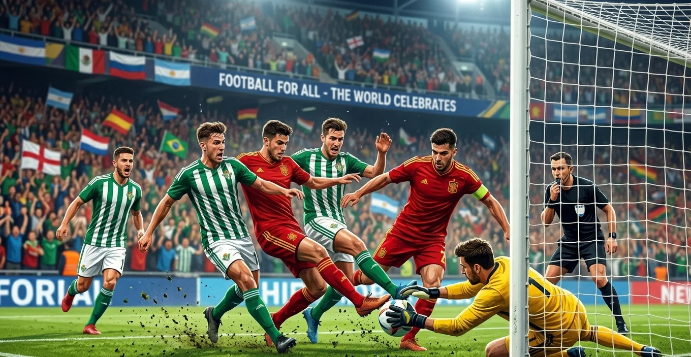 Goalkeeper making a save during FIFA World Cup qualifiers