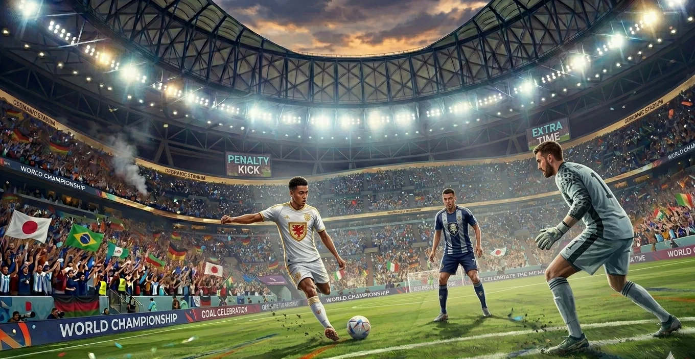 Penalty kick situation at the FIFA World Cup 2026
